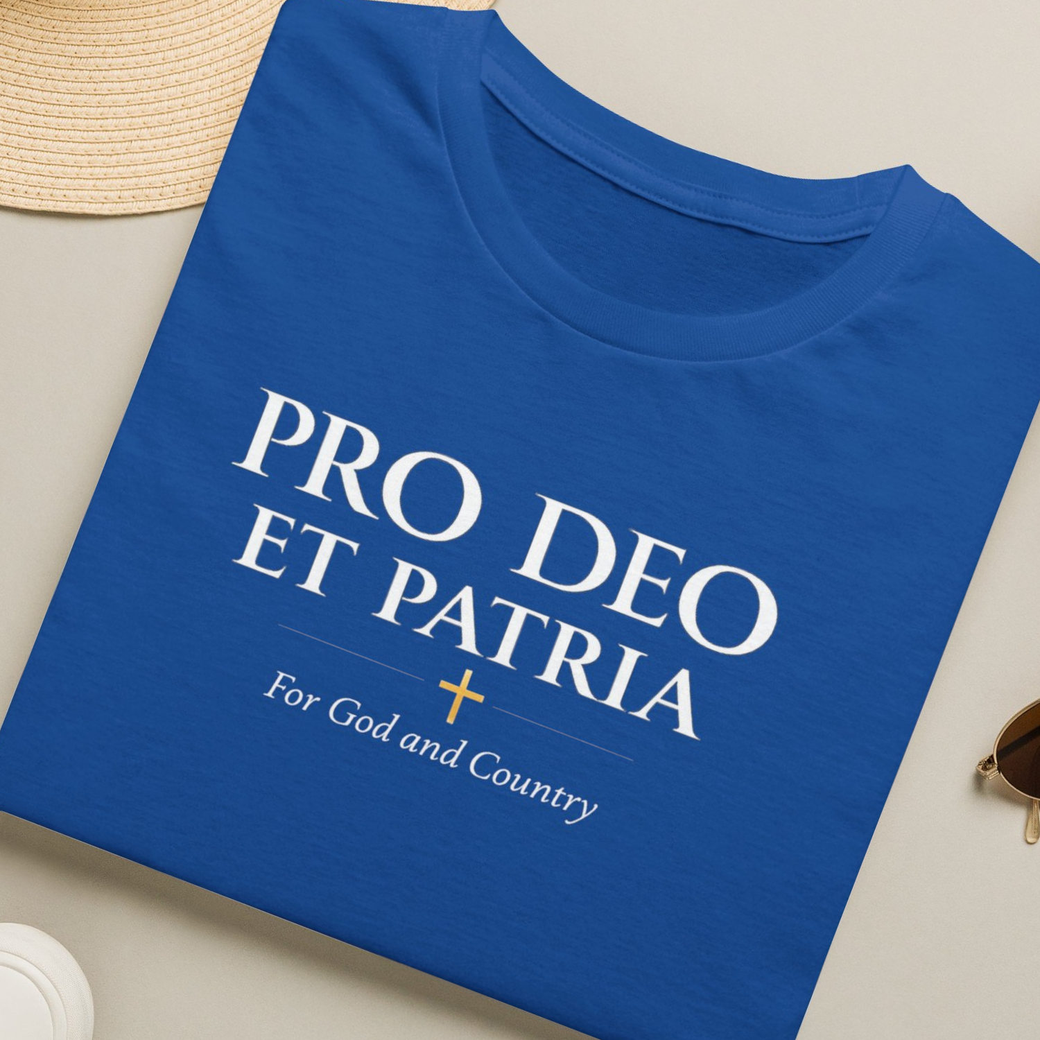 Pro Deo et Patria T-Shirt — "For God and Country" Patriotic Faith Tee - Ludus Catholic Games