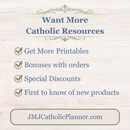 Traditional Latin Mass Catholic Planner 2026-2027 | Vertical Weekly Layout | Printable PDF - Ludus Catholic Games